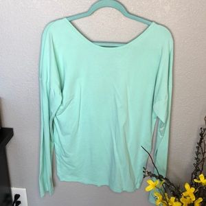 VSX Teal Open Back Top